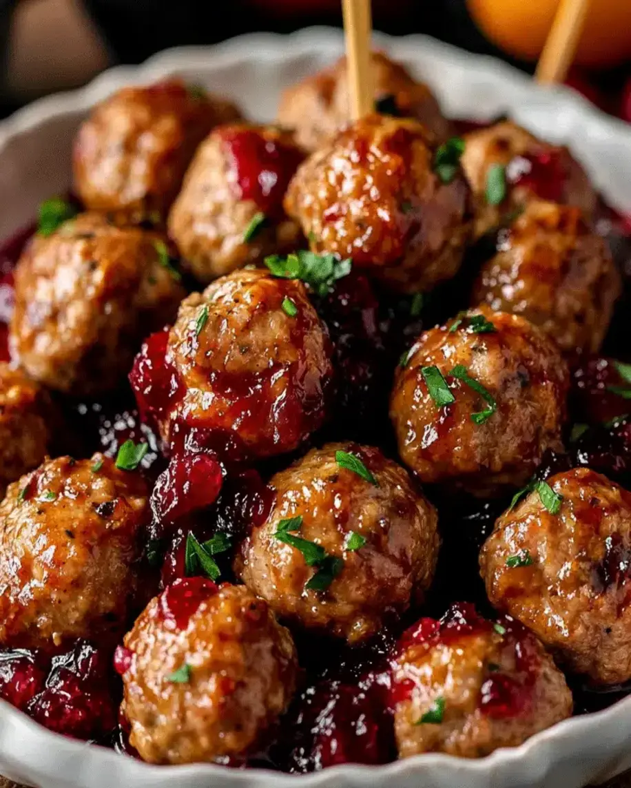 Holiday Meatballs with Cranberry Orange Sauce A Festive Favorite