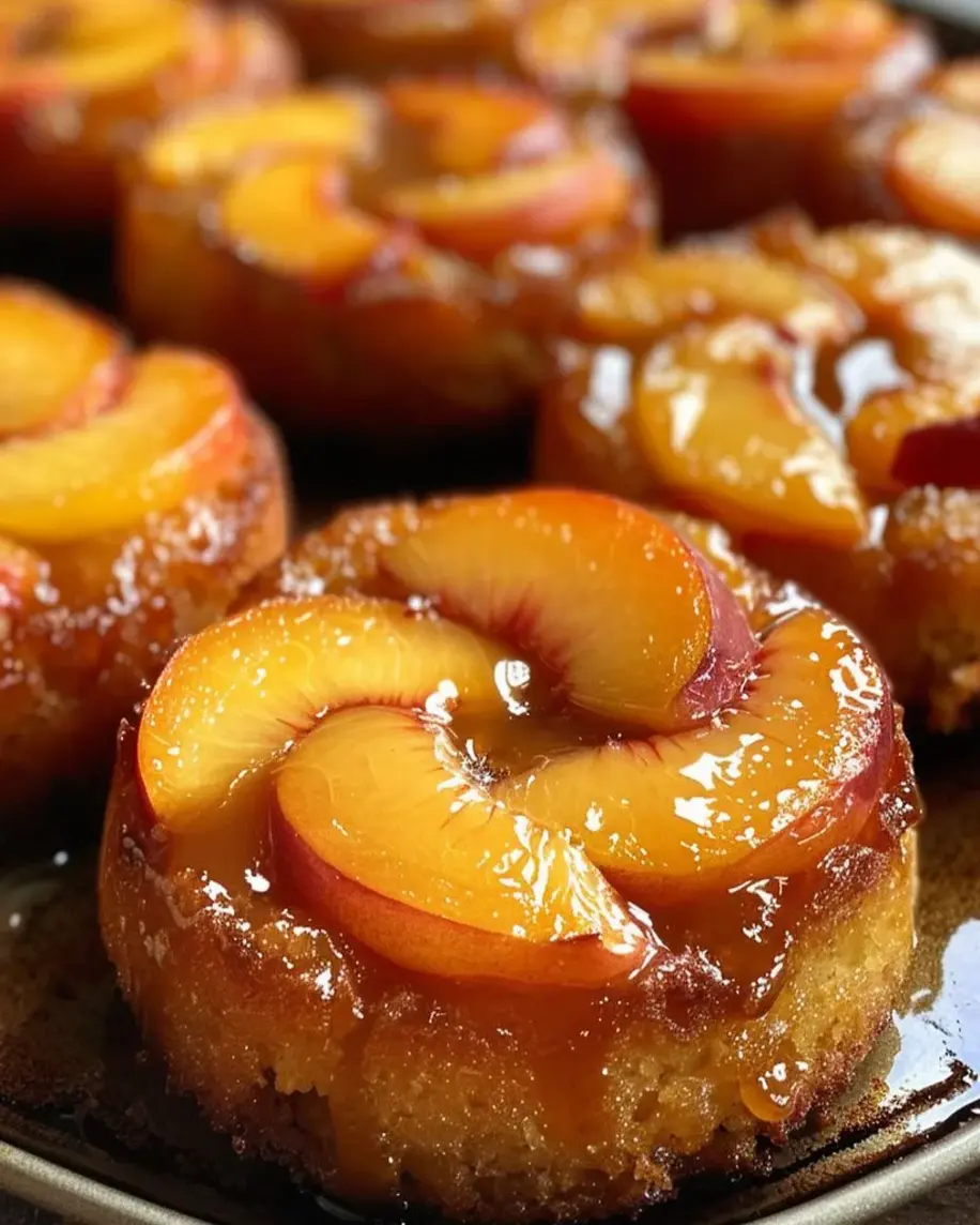 Irresistible Peach Upside Down Mini Cakes A Sweet Juicy Treat