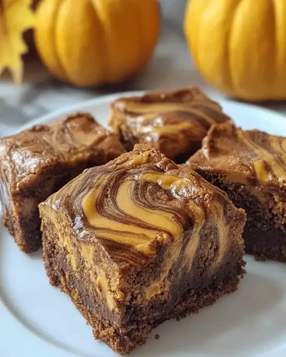 Pumpkin Cheesecake Swirl Brownies with Maple Glaze The Ultimate Fall Treat