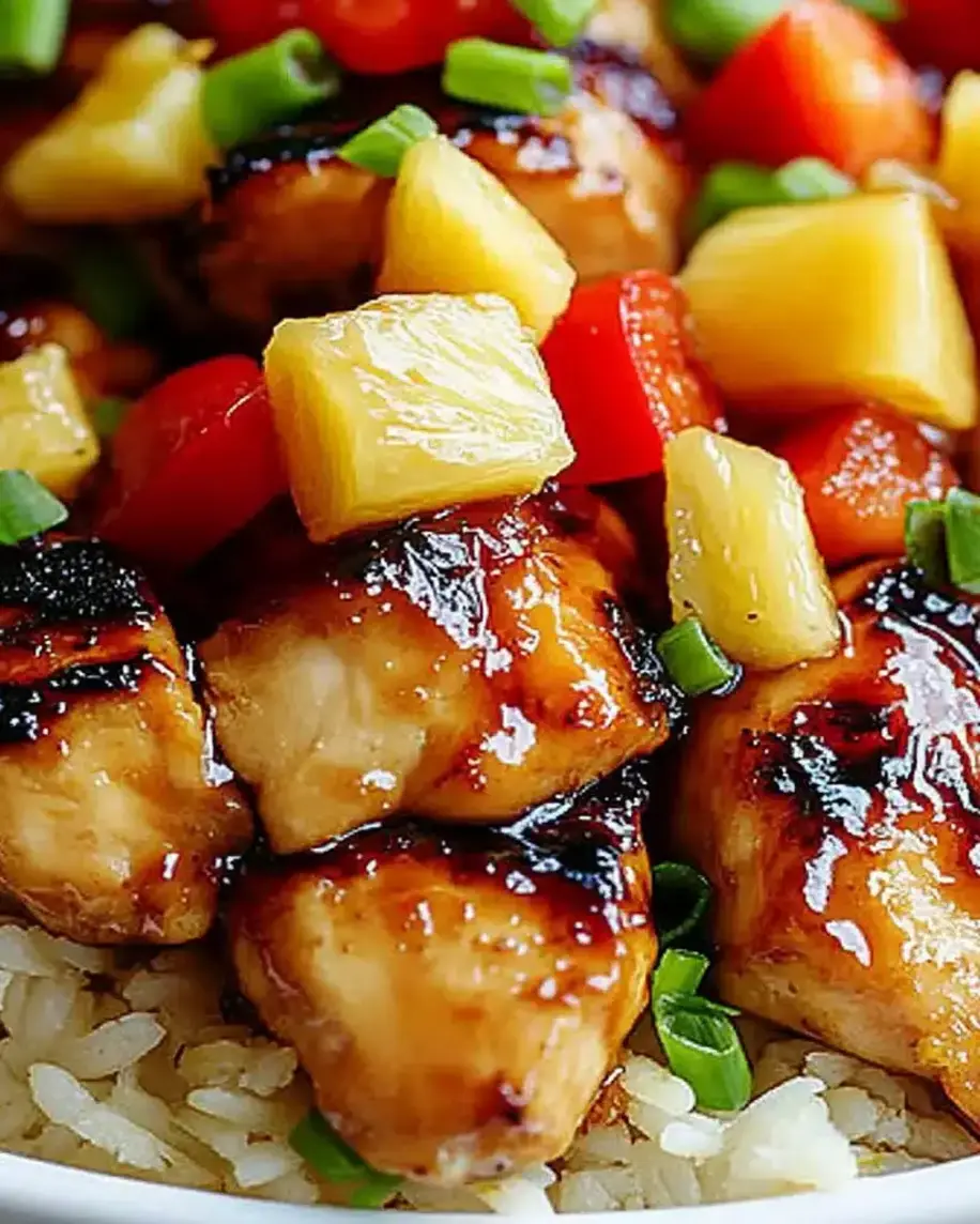 Hawaiian Pineapple Chicken Rice A Tropical Flavor Explosion