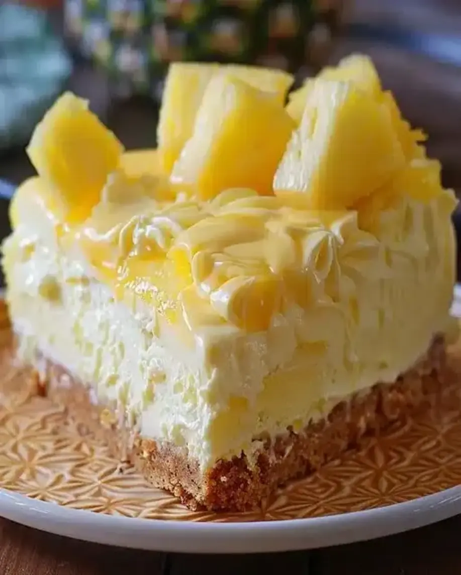 Pineapple Heaven Cheesecake Creamy Tropical Irresistible