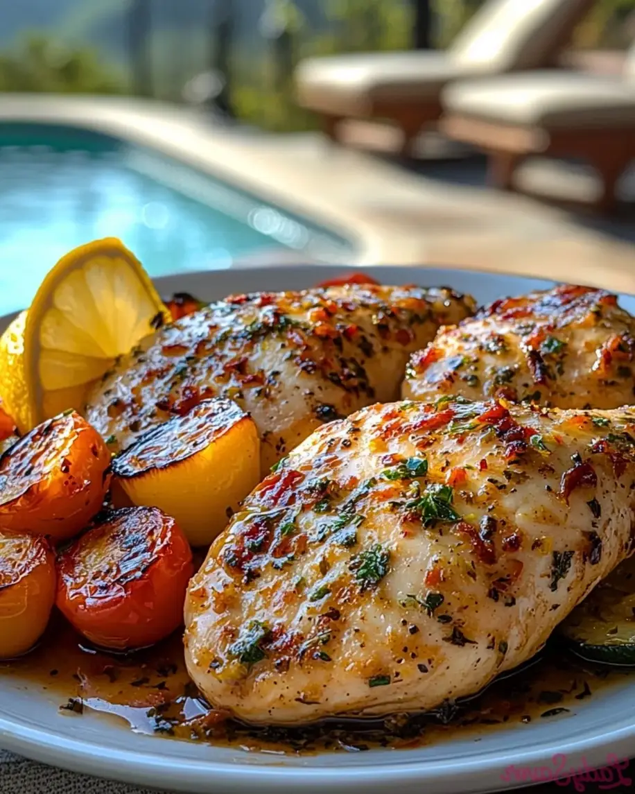 One Pan 20 Minute Lemon Herb Chicken Veggies