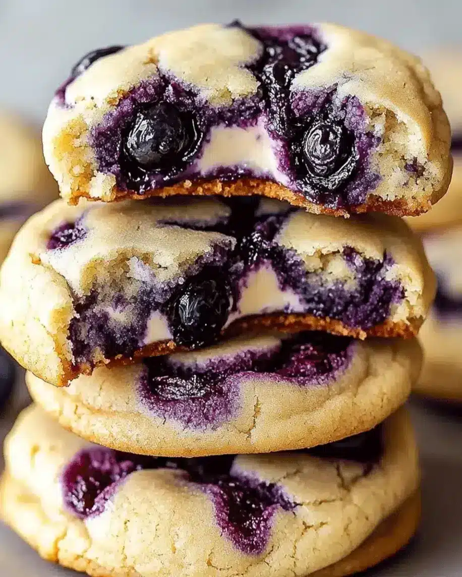 Irresistible Blueberry Cheesecake Cookies Soft Creamy Bursting with Flavor