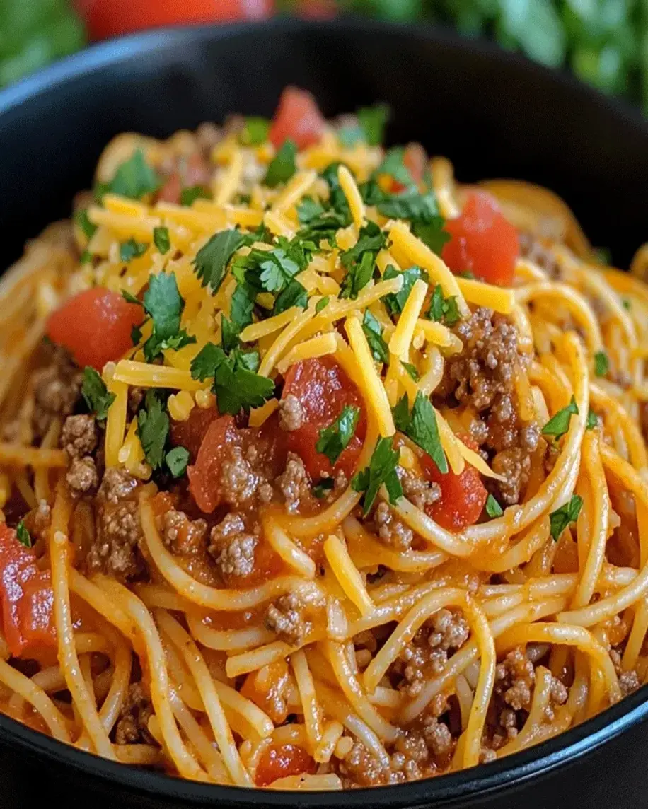 Taco Spaghetti Recipe The Ultimate Weeknight Comfort Food