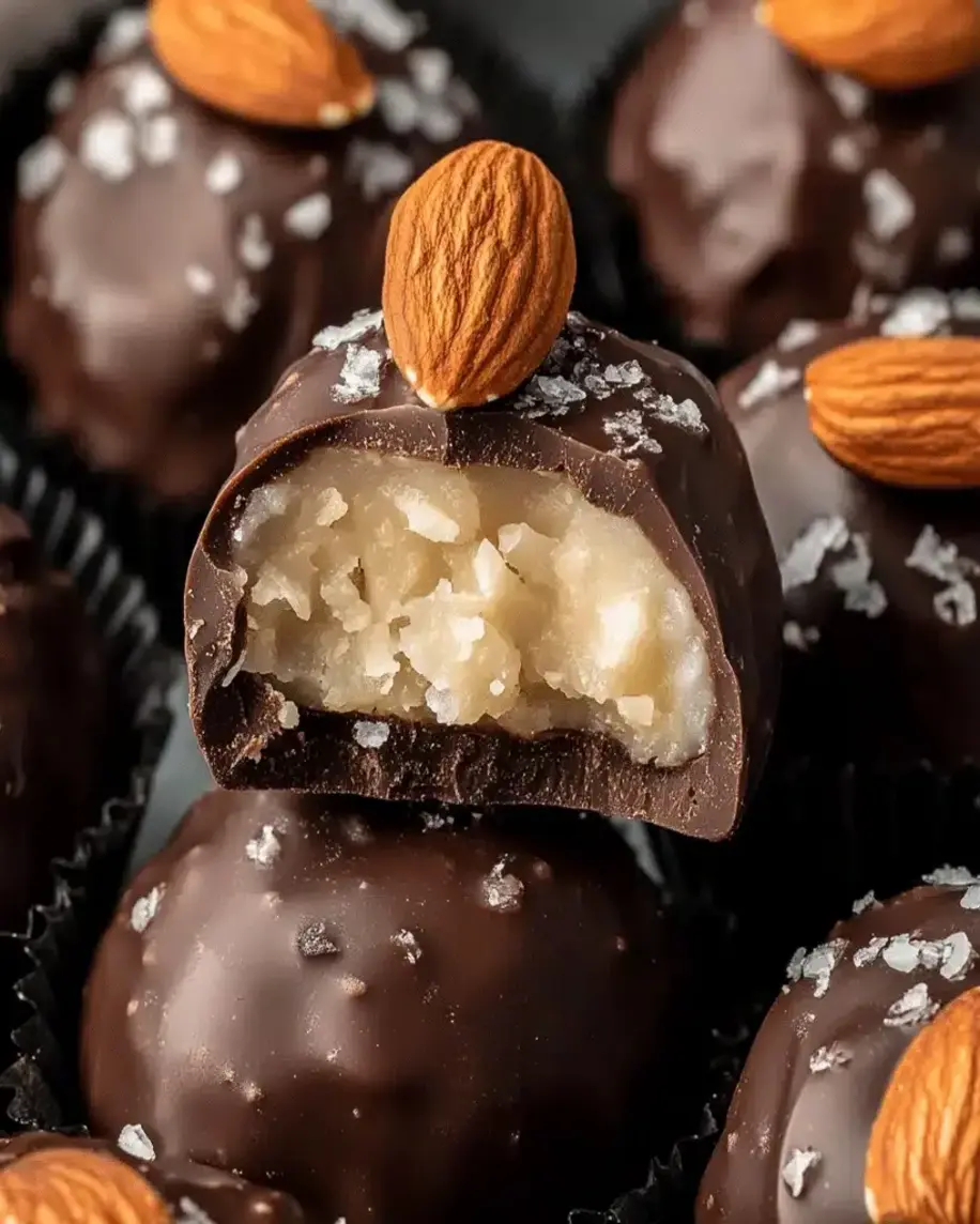 Almond Coconut Dark Chocolate Truffles Easy Irresistible Treat