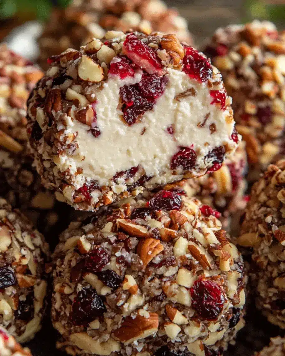 No Bake Cranberry Cheese Balls Easy Creamy Irresistible