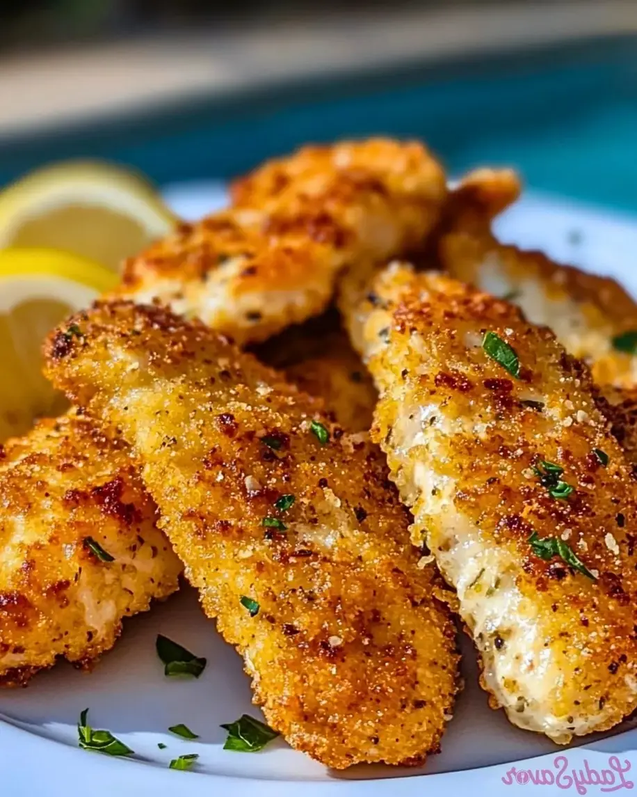 Lemon Garlic Parmesan Chicken Tenders