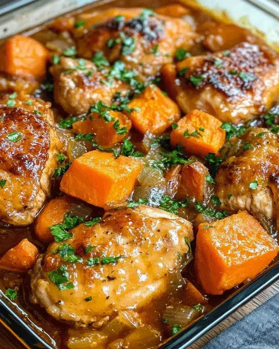 Chicken Sweet Potato Casserole Easy Healthy Delicious