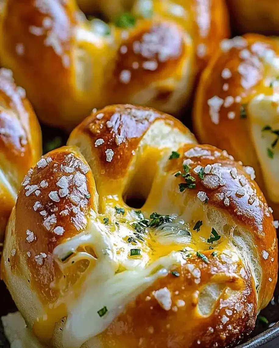 Mozzarella Stuffed Soft Pretzels Gooey Cheesy Irresistible