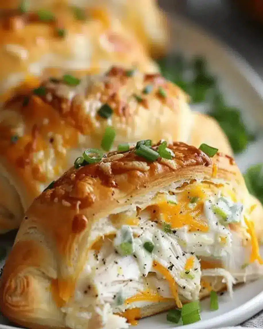 Cheesy Chicken Crescent Roll Ups Quick Easy Dinner Recipe