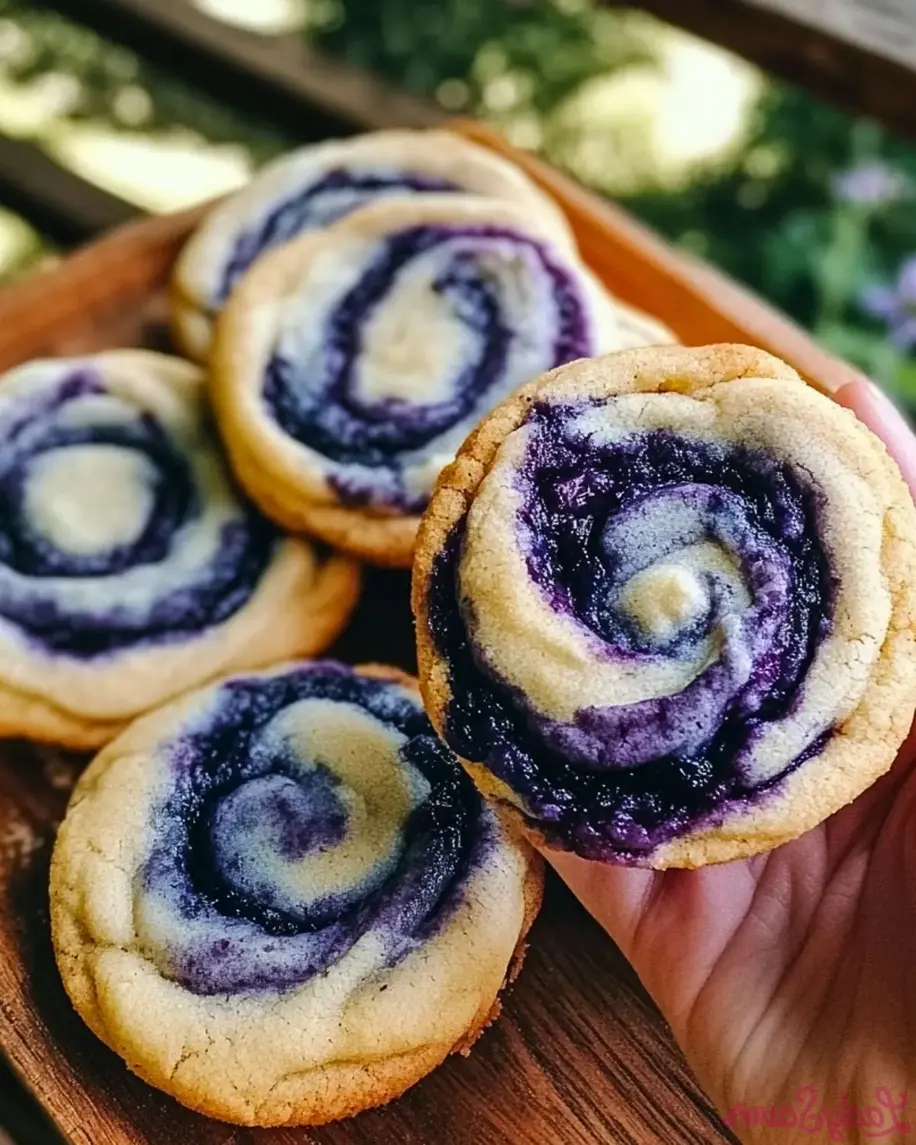 Blueberry Cheesecake Swirl Cookies