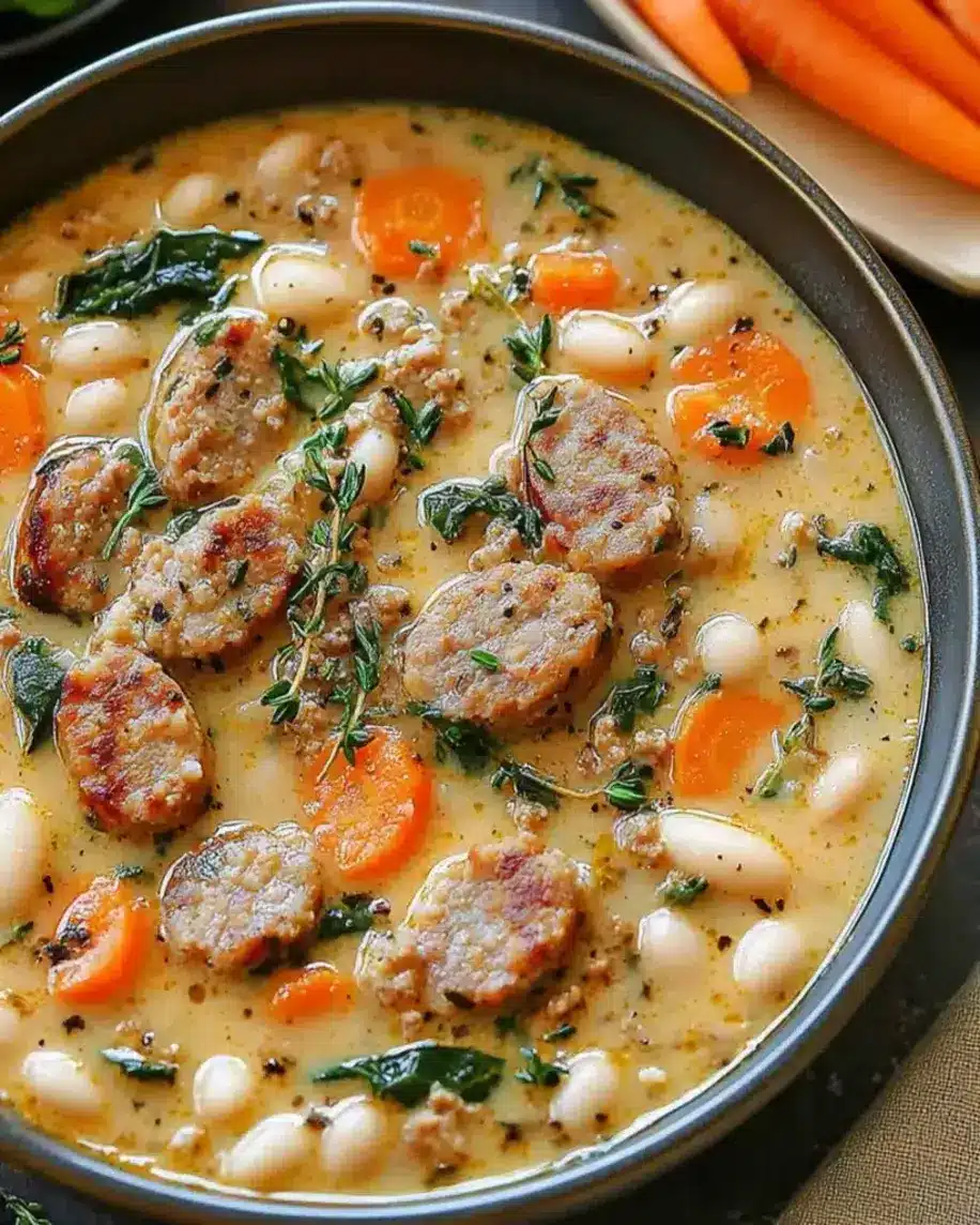 Sausage White Bean Soup Cozy Hearty Healthy
