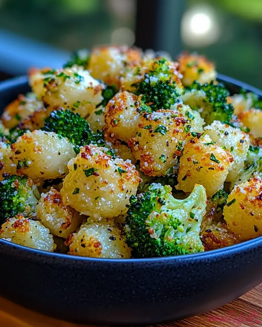Roasted Parmesan Potatoes and Broccoli