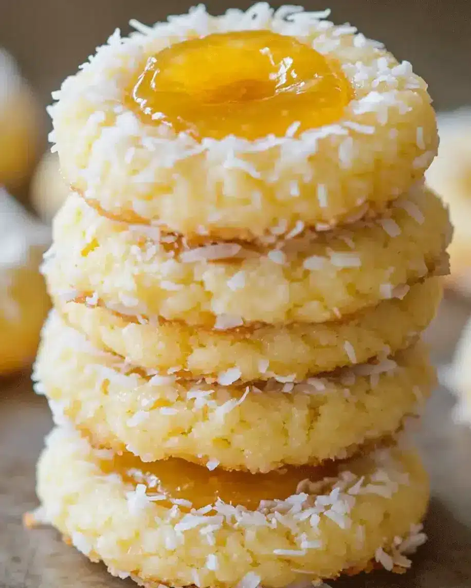 Hawaiian Pineapple Coconut Thumbprint Cookies A Tropical Delight