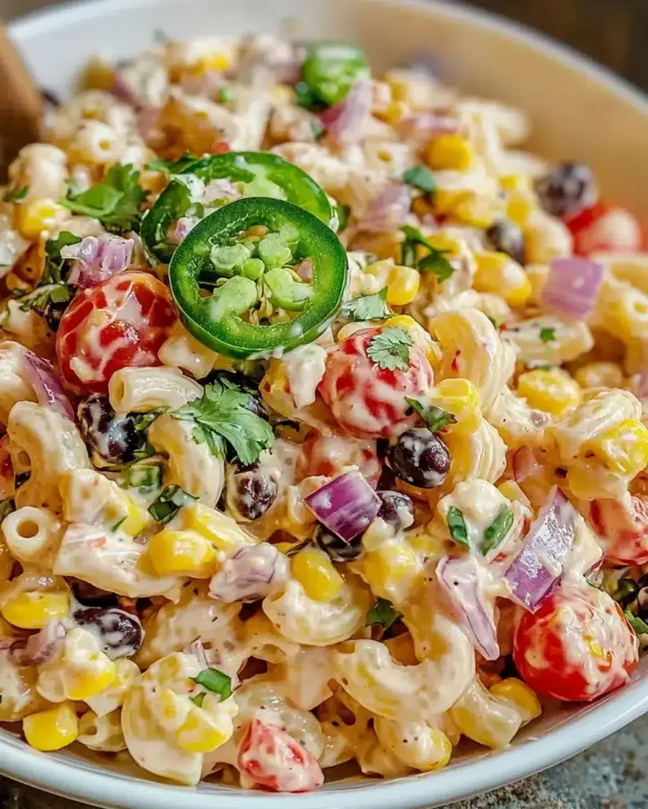 Mexican Macaroni Salad Easy Flavorful Side Dish for BBQs