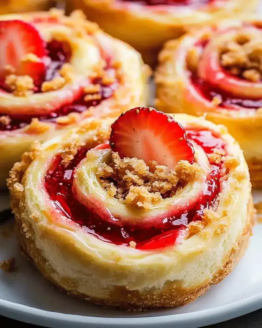 Strawberry Cream Cheese Crumble Rolls The Easiest Most Delicious Dessert