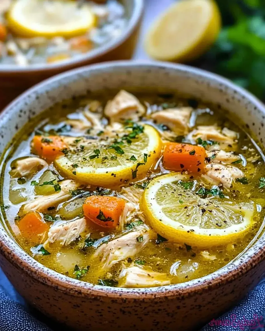 Greek Lemon Chicken Soup A Comforting and Zesty Delight