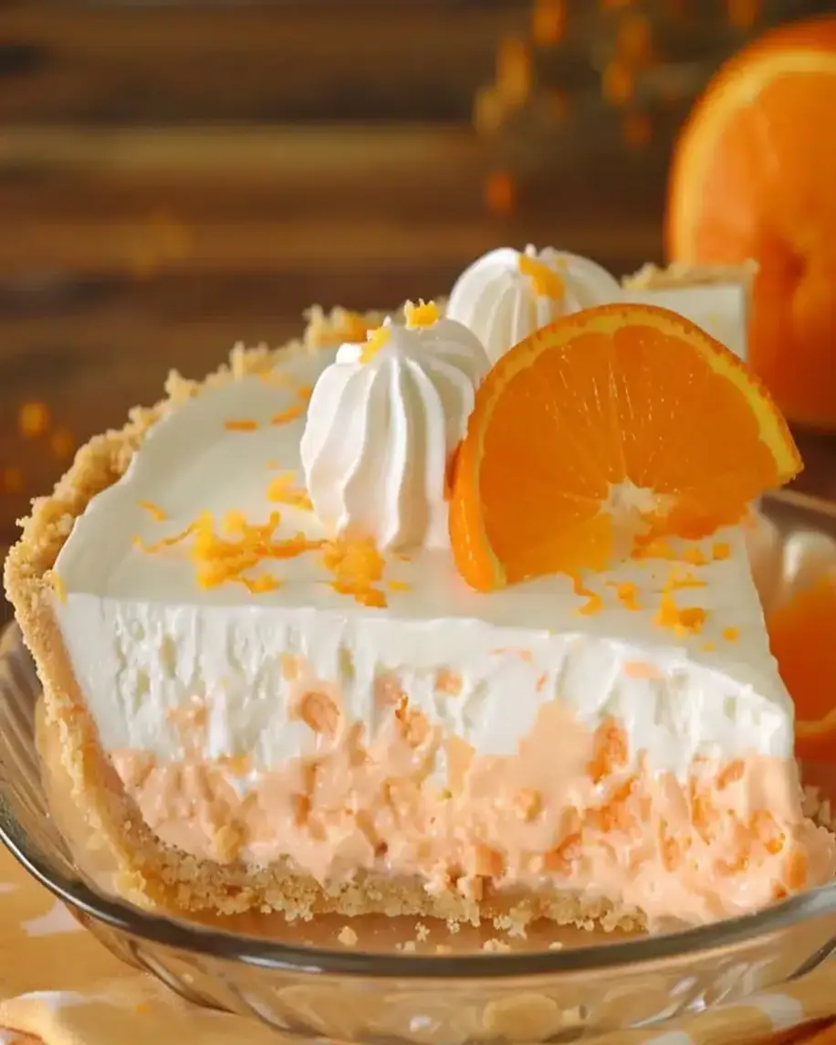 No Bake Orange Creamsicle Pie A Dreamy Creamy Citrus Treat