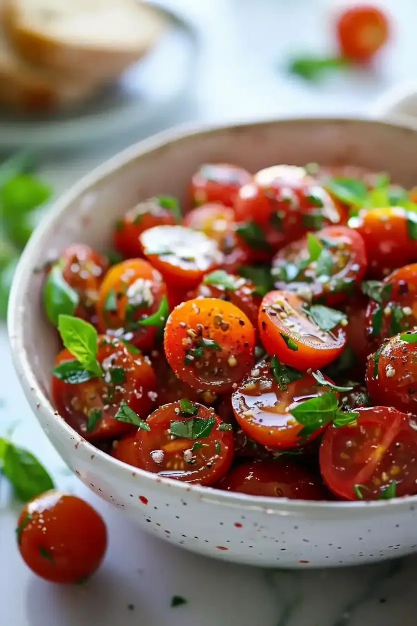 Marinated Cherry Tomatoes Recipe Bursting with Flavor