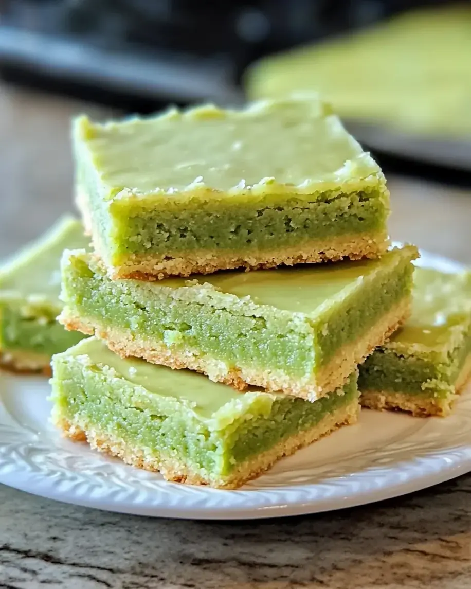 Pistachio Pudding Sugar Cookie Bars