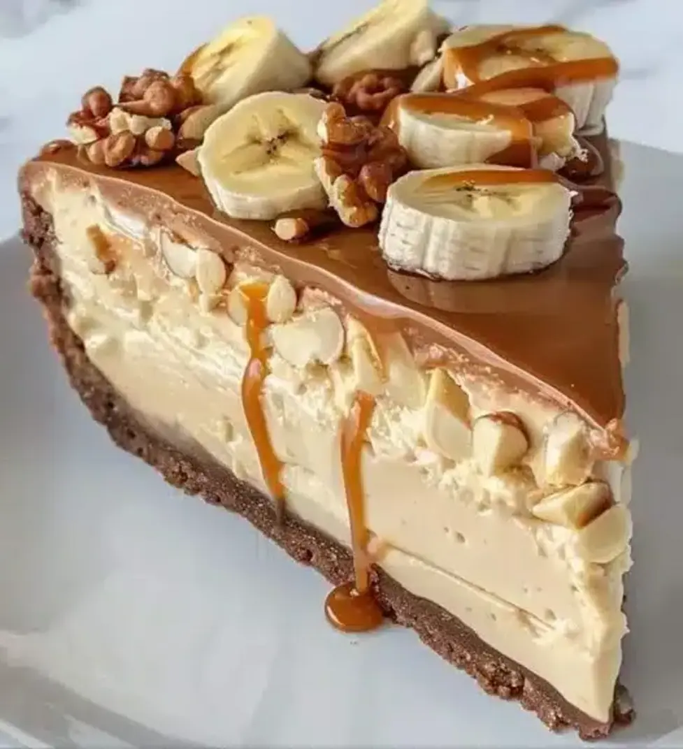 Banana Caramel Nut Cheesecake Recipe Easy Tasty