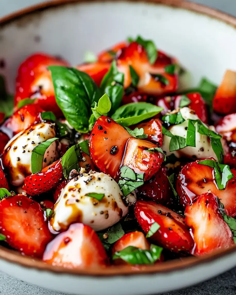 Balsamic Strawberry Caprese Salad A Sweet Twist Awaits