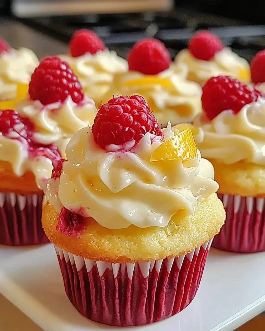 Raspberry Lemon Heaven Cupcakes