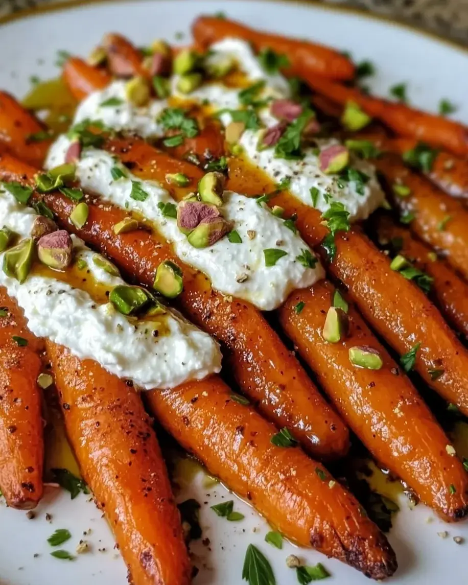 Roasted Carrots with Whipped Ricotta and Hot Honey