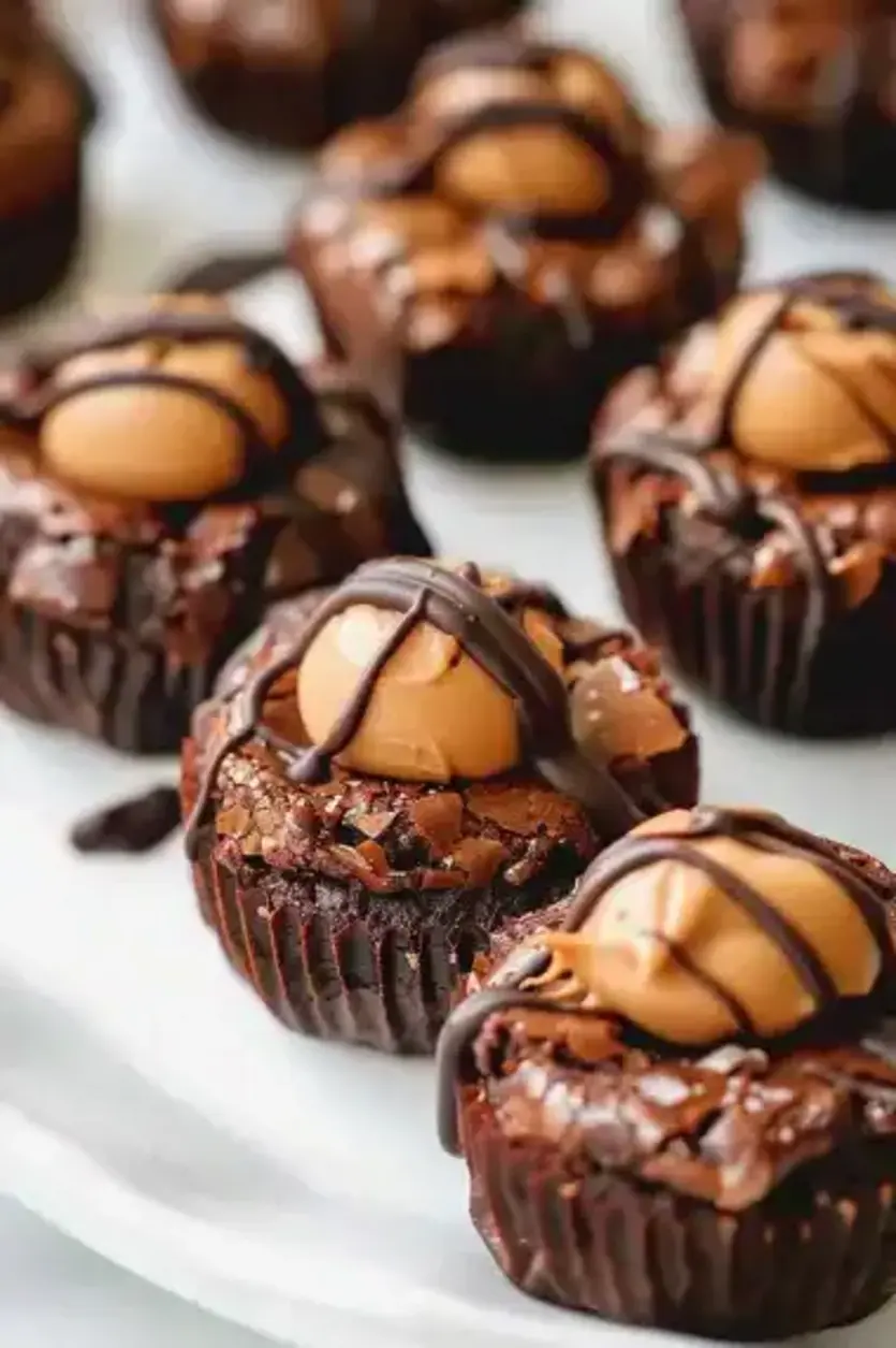 Buckeye Brownie Bites