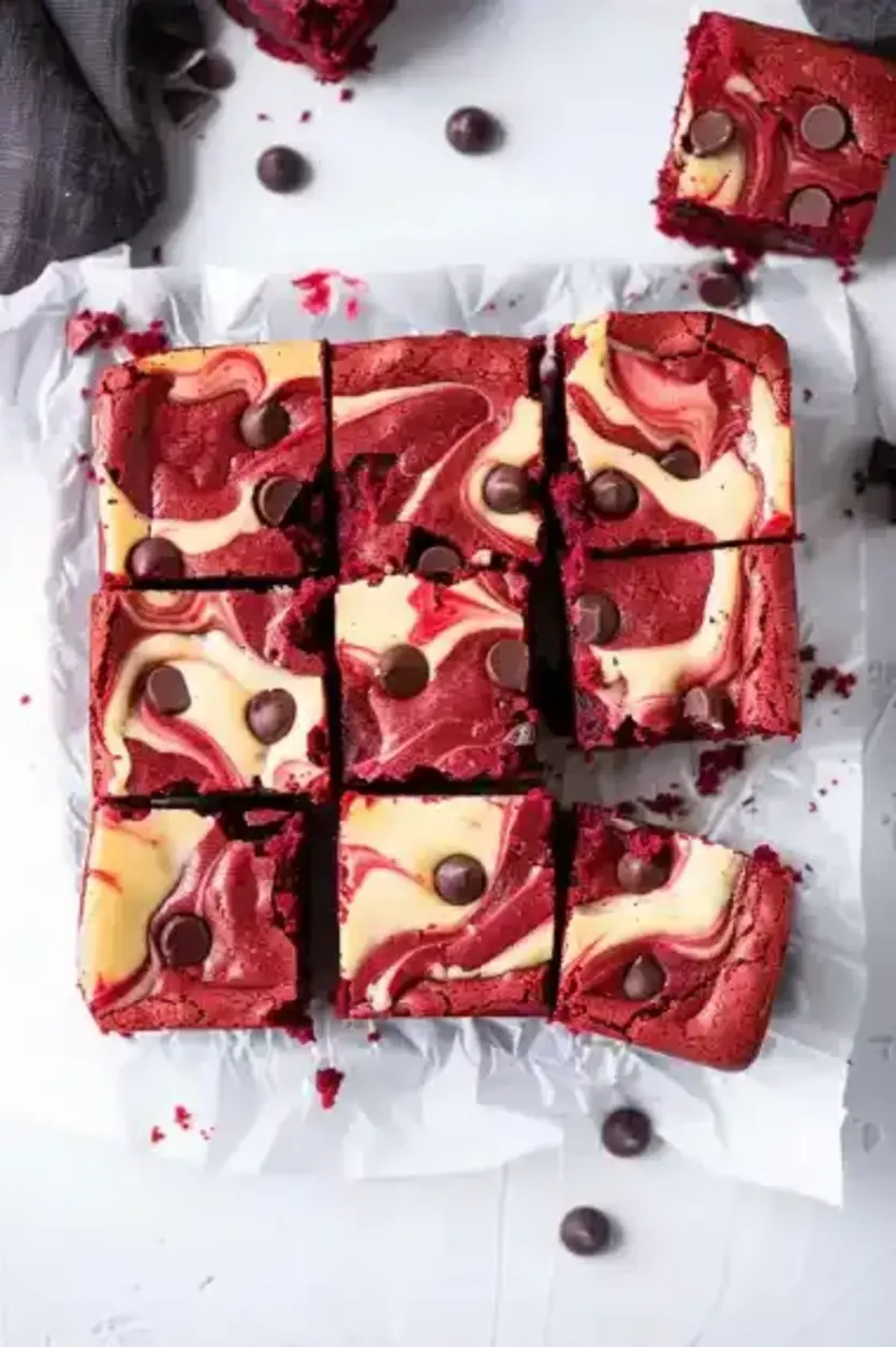 Valentines Red Velvet Brownies