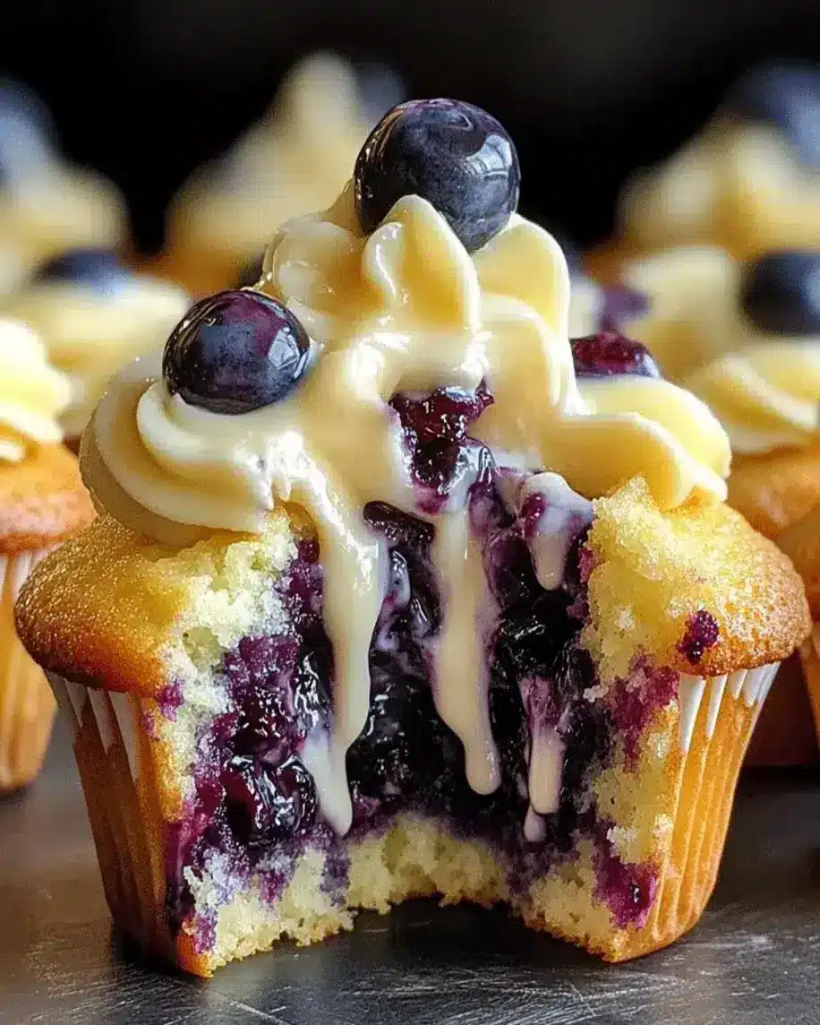 Elegant White Chocolate Blueberry Cheesecake Cupcakes You Need to Try