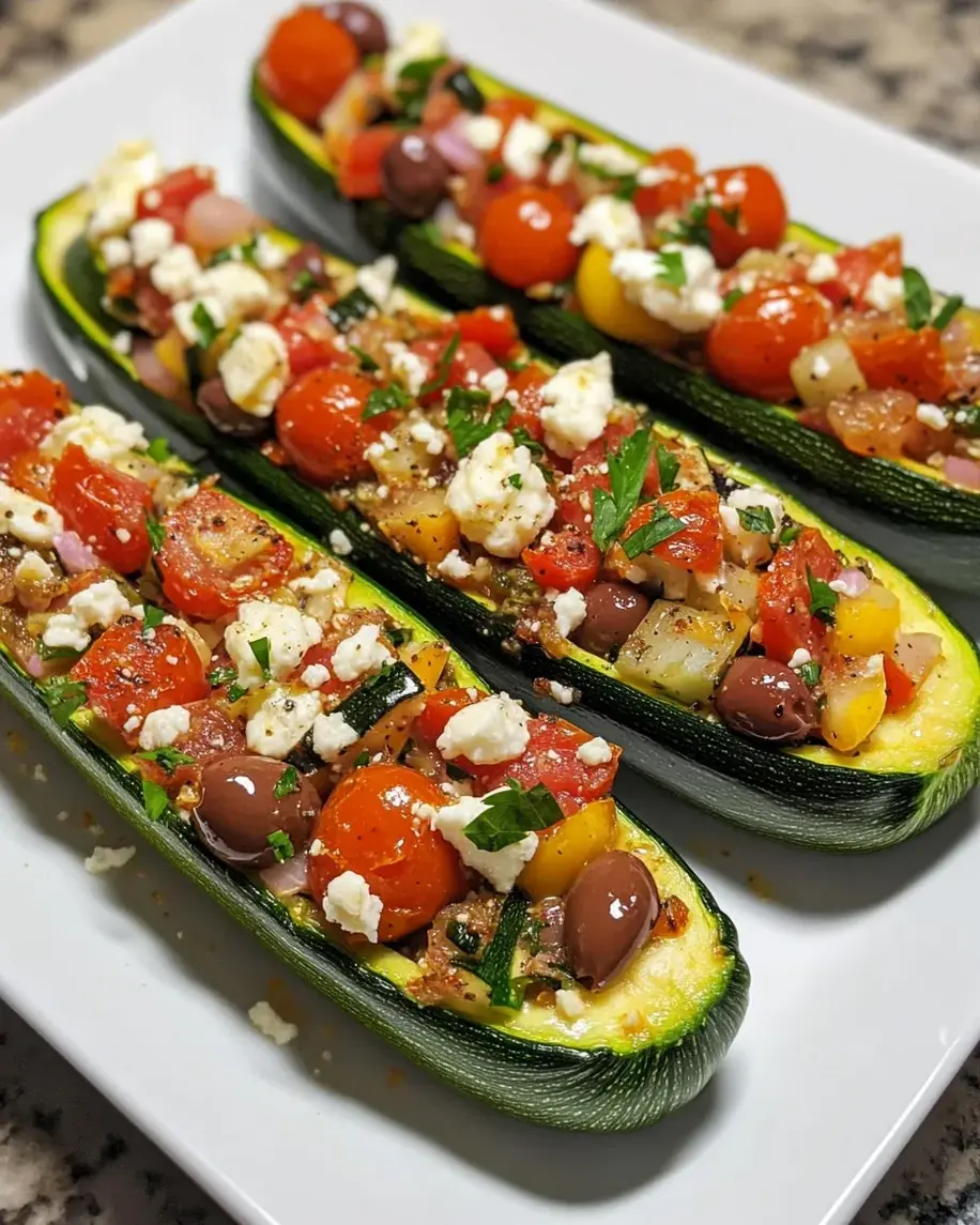 Mediterranean Stuffed Zucchini Recipe
