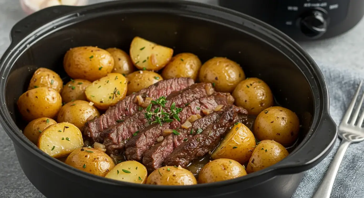 Crockpot Steak and Potatoes