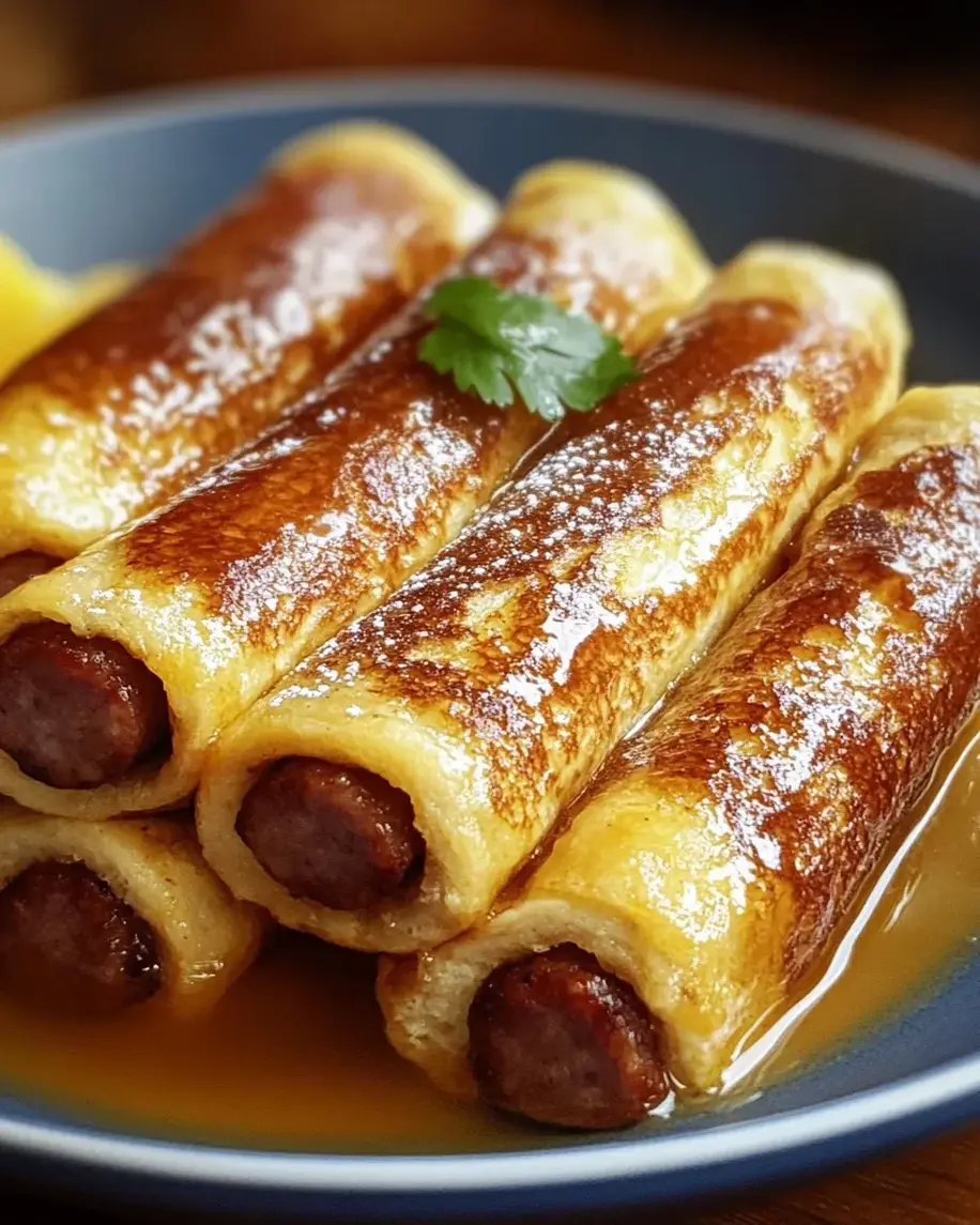 Sausage French Toast Roll Ups