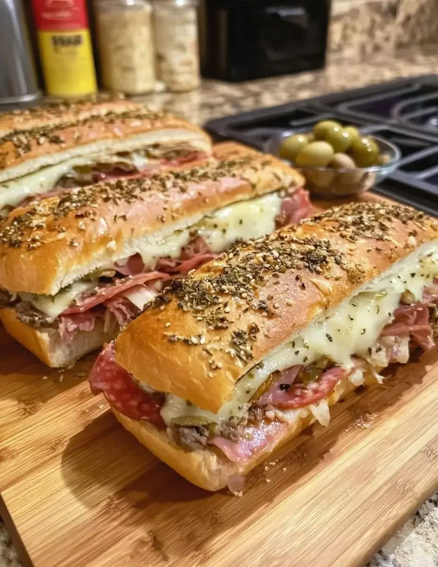 Baked Italian Sub Sandwiches