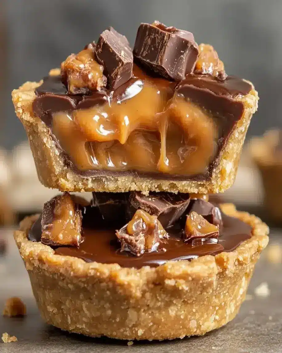 Butterfinger Caramel Crunch Mini Pies No Bake Heaven in Every Bite