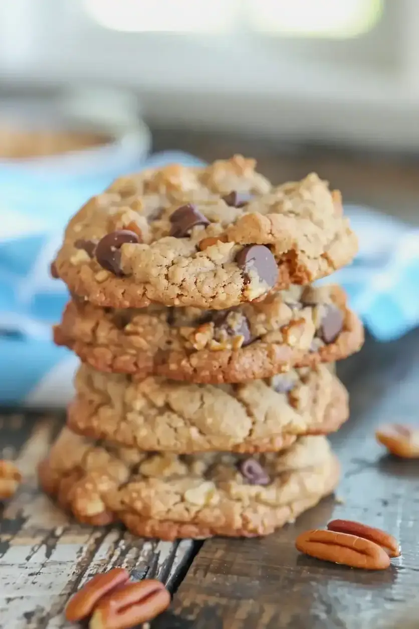Rustic Peanut Butter Cowboy Cookies
