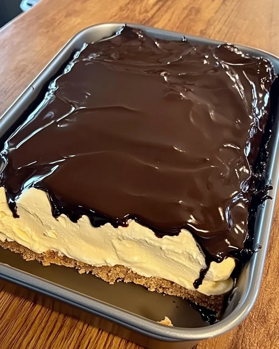 No Bake Eclair Cake is a creamy dessert delight