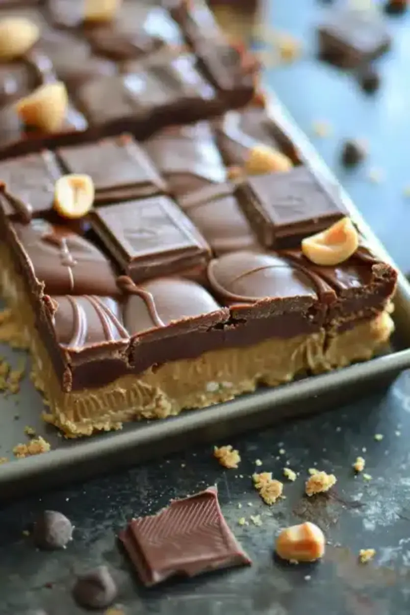 Decadent Reeses Chocolate Peanut Butter Bars