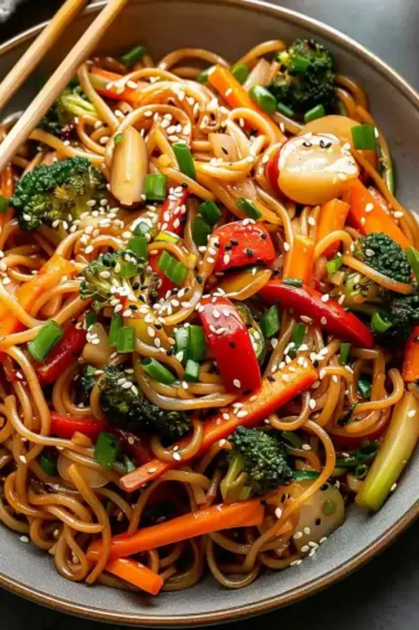 Flavorful Homemade Vegetable Lo Mein