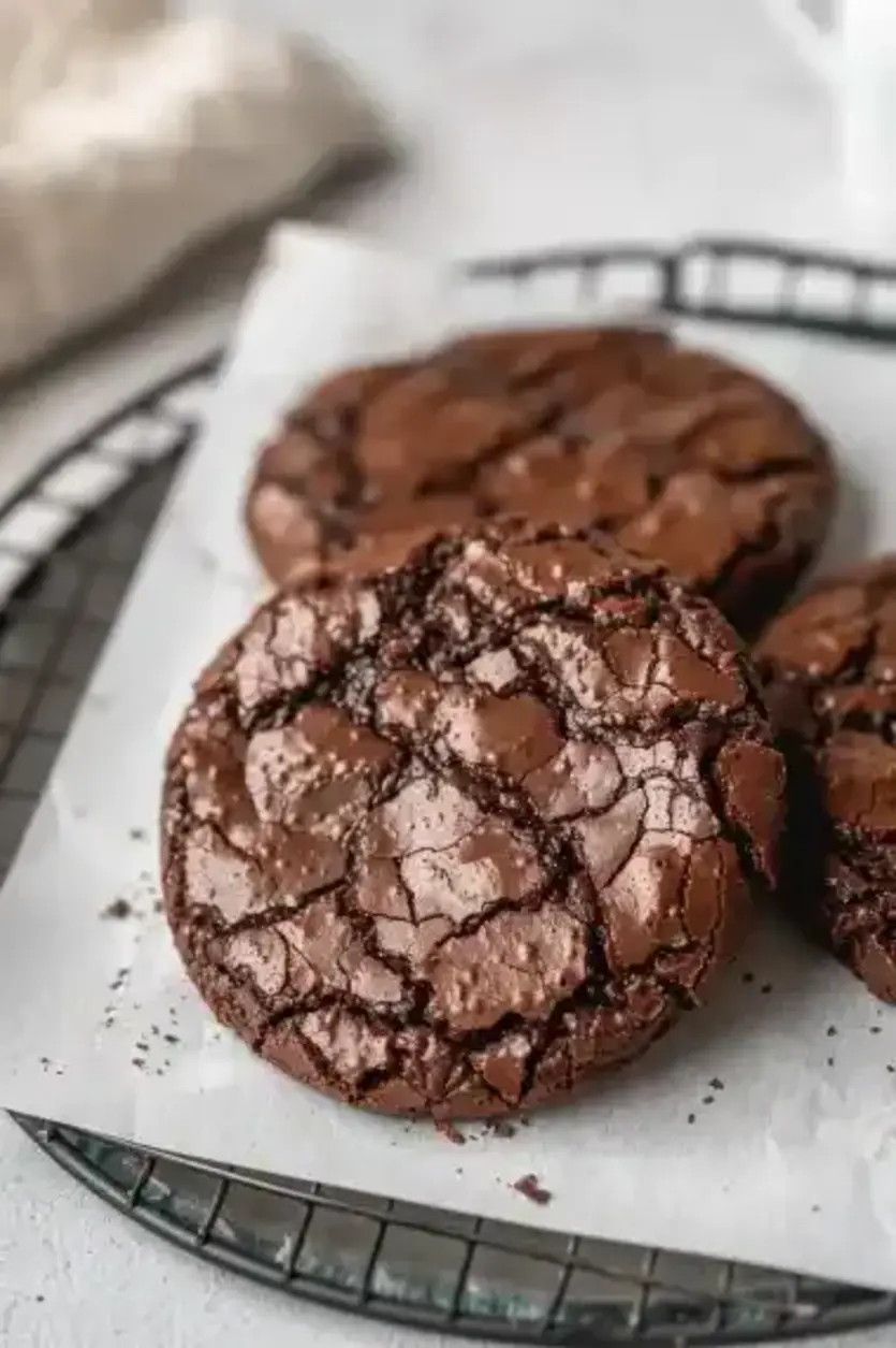 Dive Into Decadence Hot Chocolate Crinkle Cookies