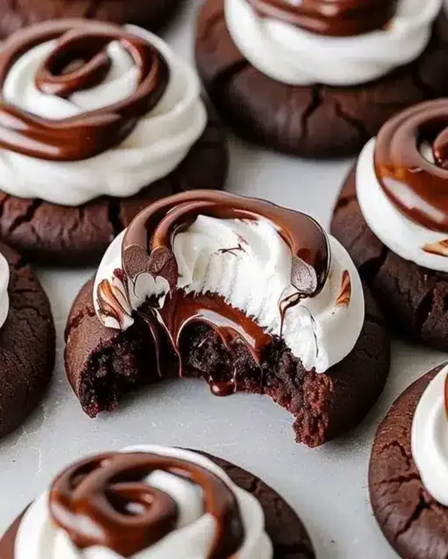 Ooey Gooey Double Chocolate Marshmallow Cookies Youll Crave