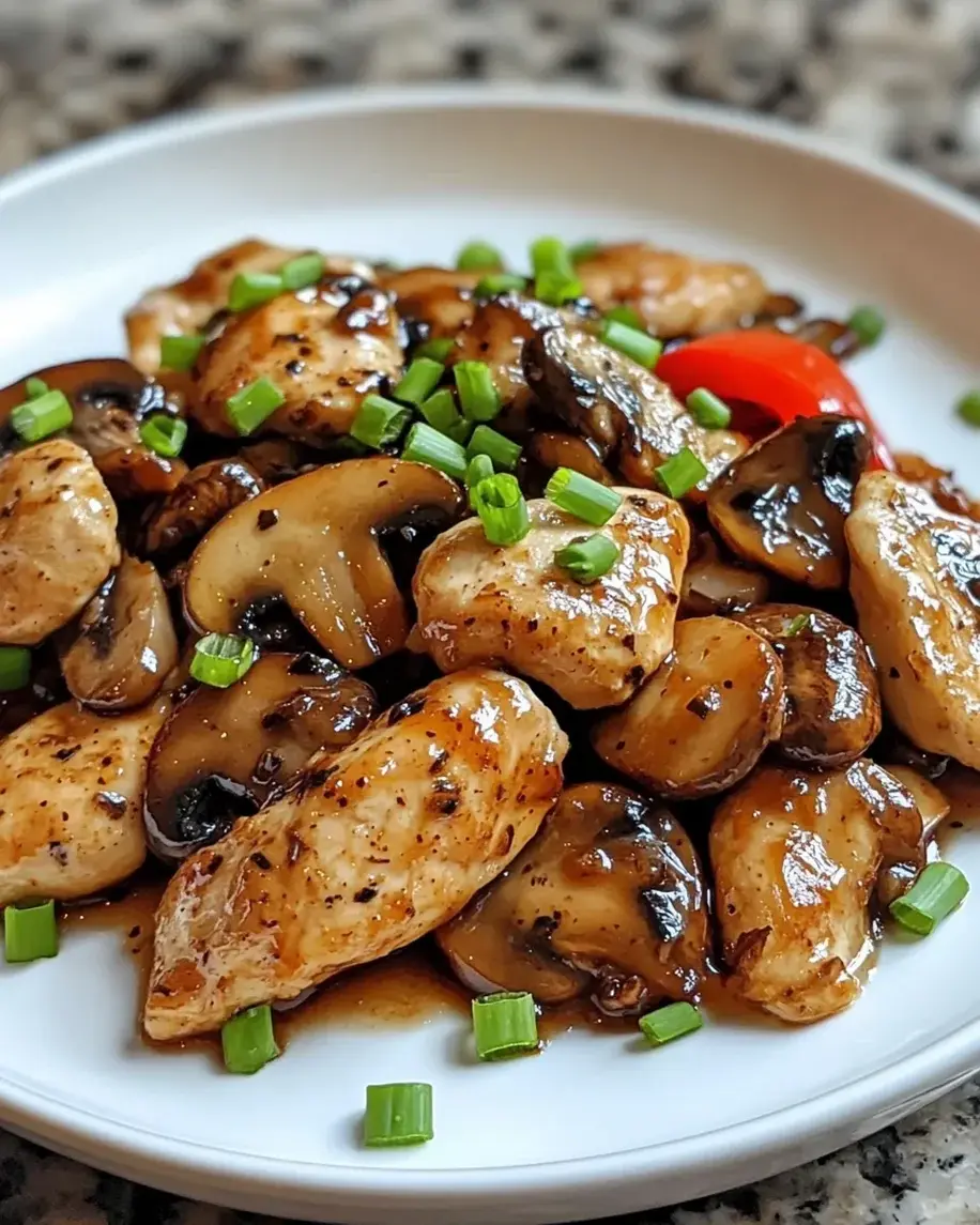 Peppery Chicken Mushrooms