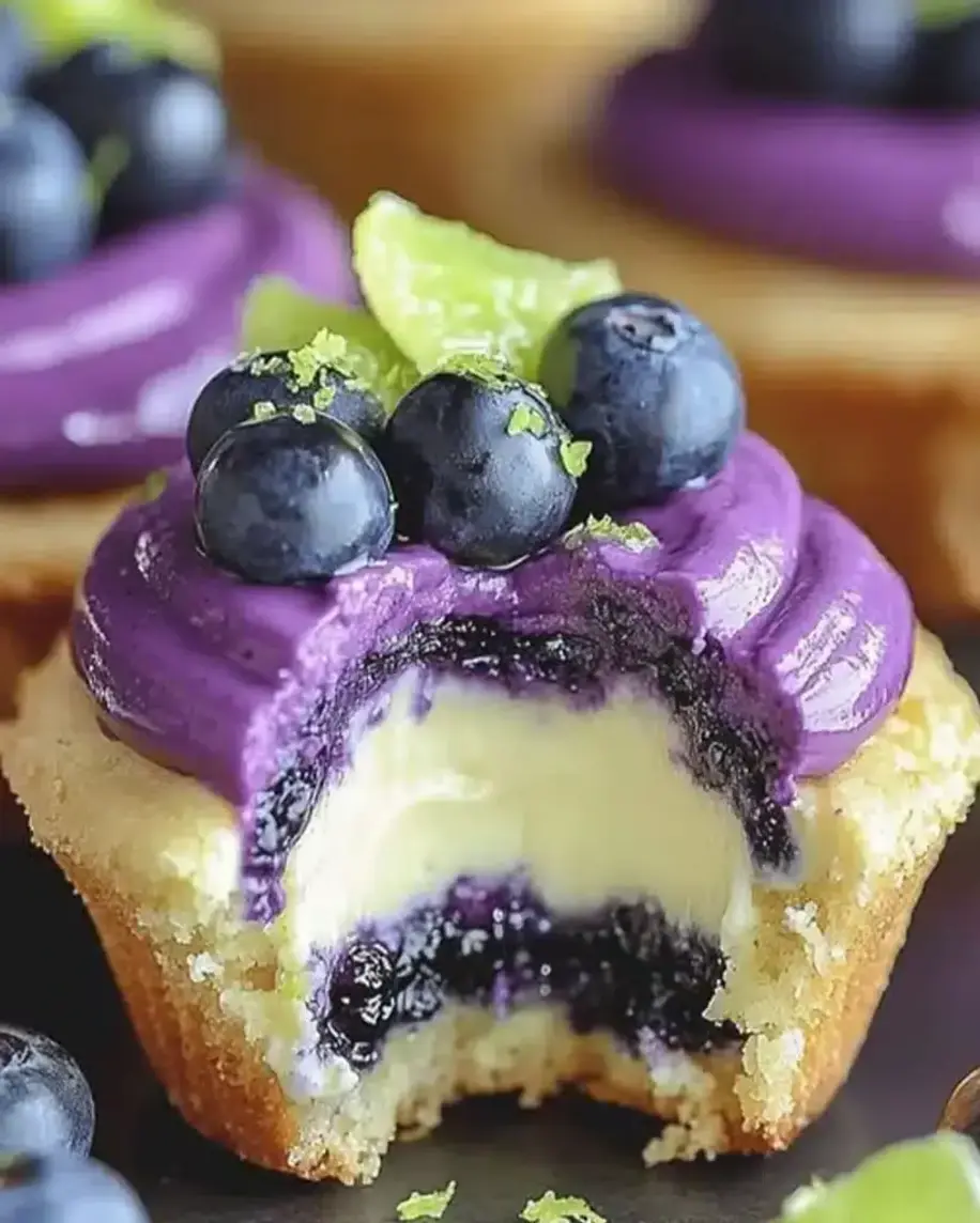 Irresistible Blueberry Lime Cheesecake Cupcakes You Need to Try