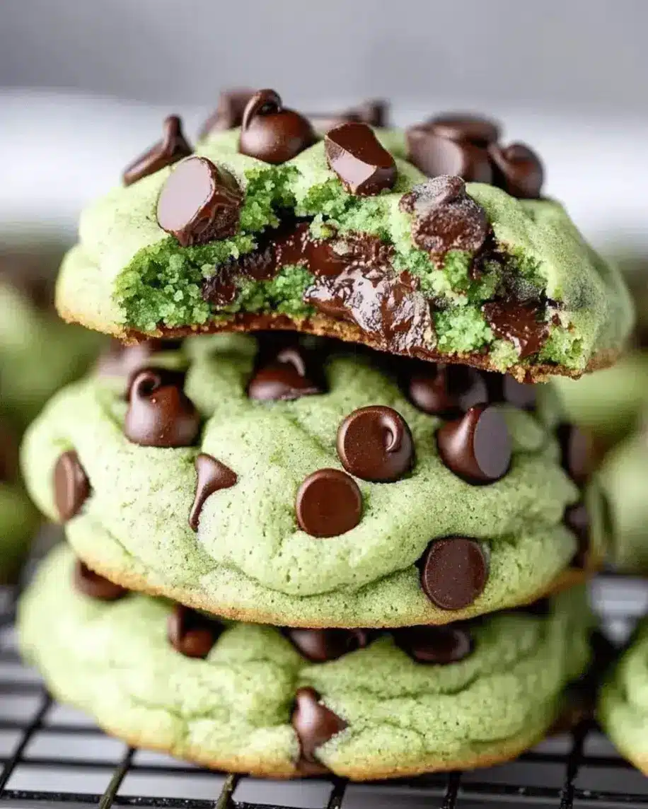 Soft Gooey Mint Chocolate Chip Cookies Your New Favorite Sweet Treat
