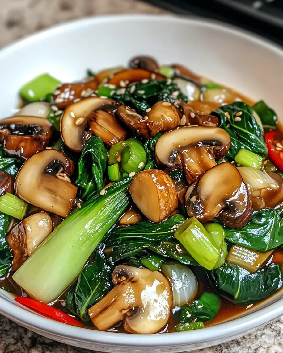 Bok Choy and Mushroom Stir Fry A Quick Delight