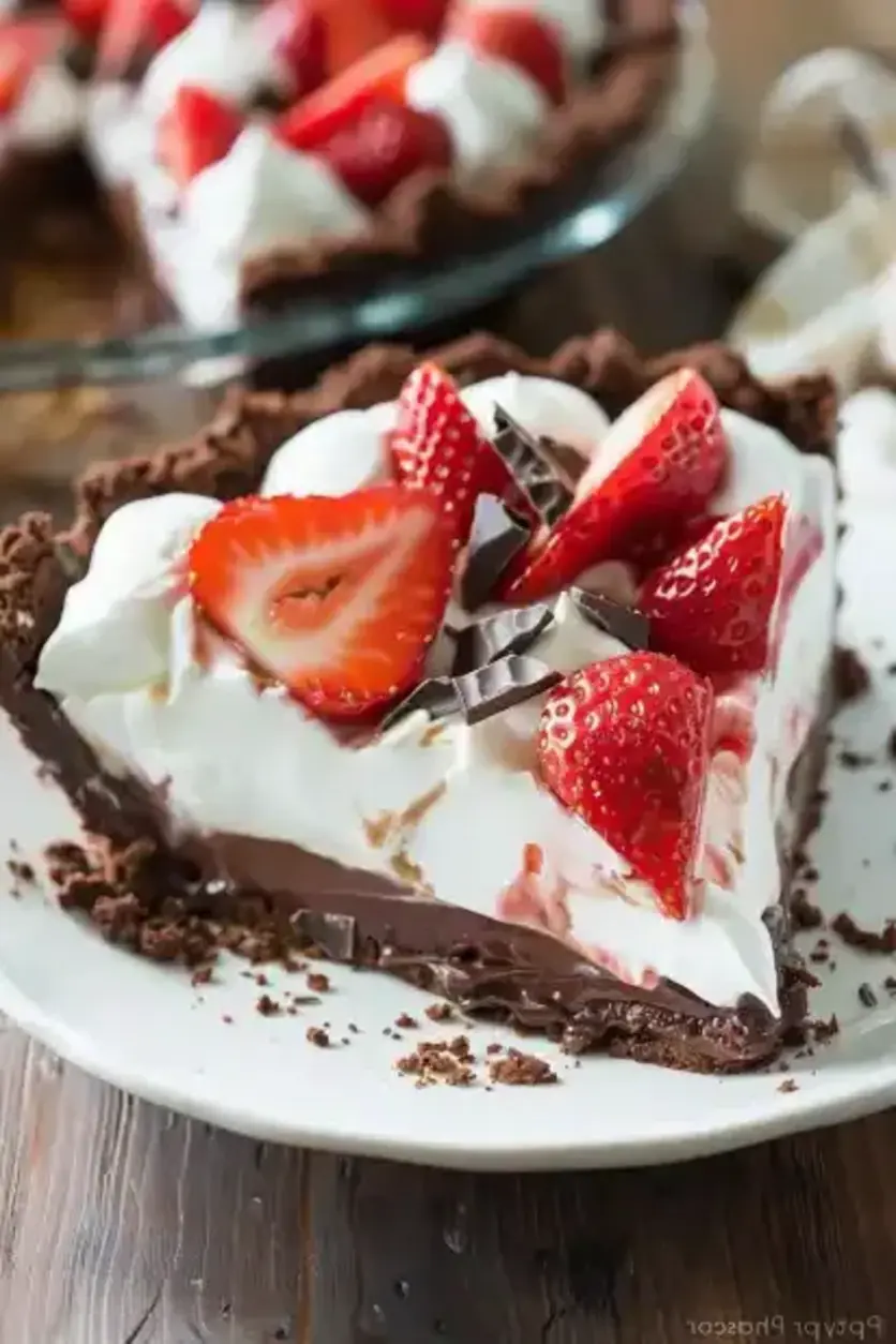 Indulgent Chocolate Strawberry Marshmallow Pie Recipe