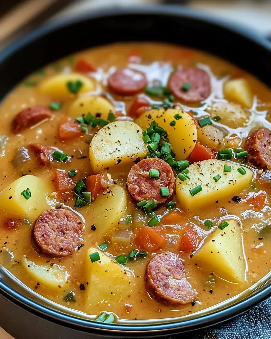 Slow cooker cajun potato soup
