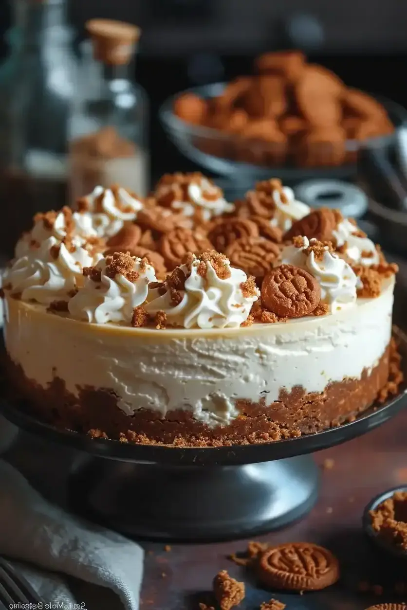No Bake Biscoff Cheesecake Delight