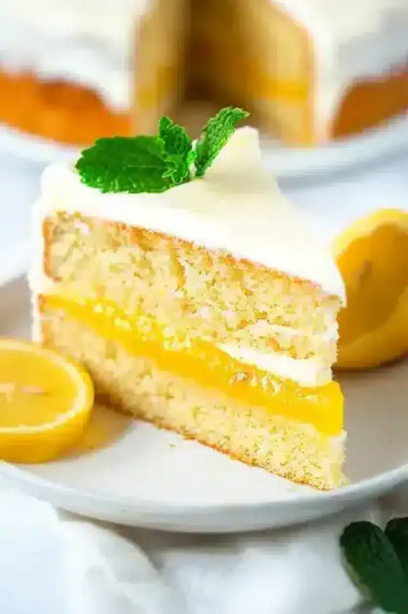 Zesty Lemon Curd Cake Recipe